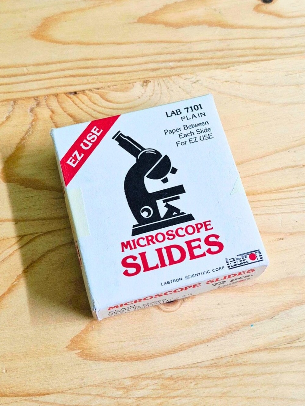 Labtron LAB 7101 Plain Blank Microscope Slides - Box of 72